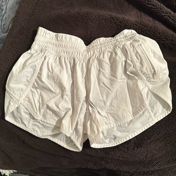 White Lululemon Shorts - Picture 1 of 5